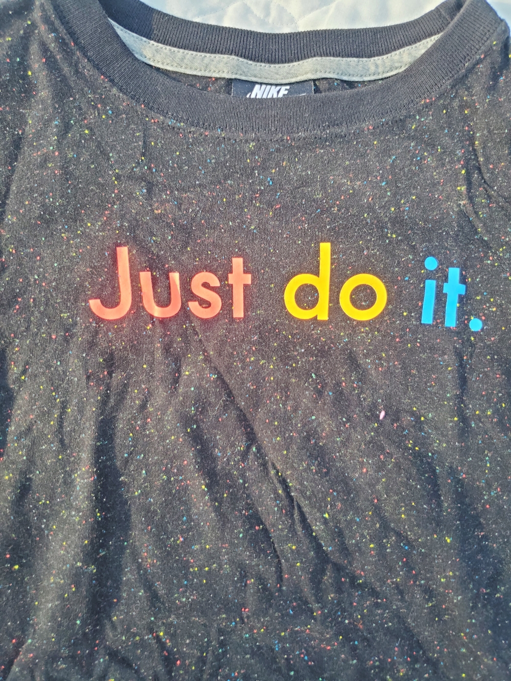 Nike Womens' Black 'Just Do It.' Graphic Tee